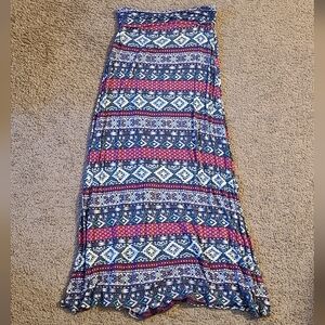Living Doll maxi skirt, size womens medium.